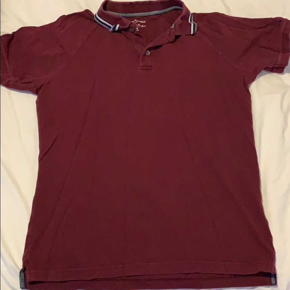Banana Republic Burgundy Polo